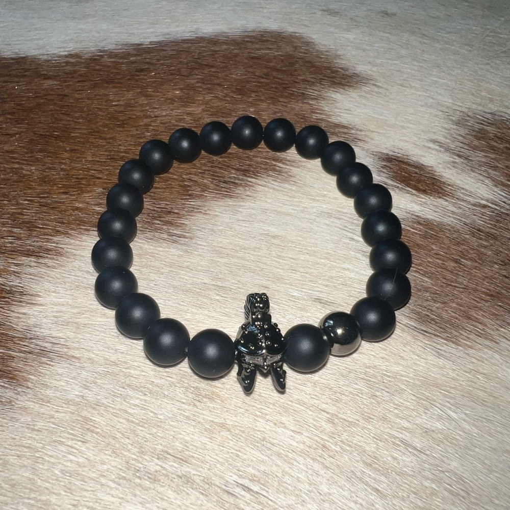 King Crown Bracelet Matt Black 👑